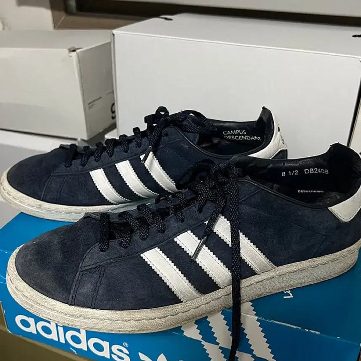 [BUNJANG] Adidas Descendant Campus 80 Blue Sneakers / 아디다스 디센던트 캠퍼스 80 블루 270