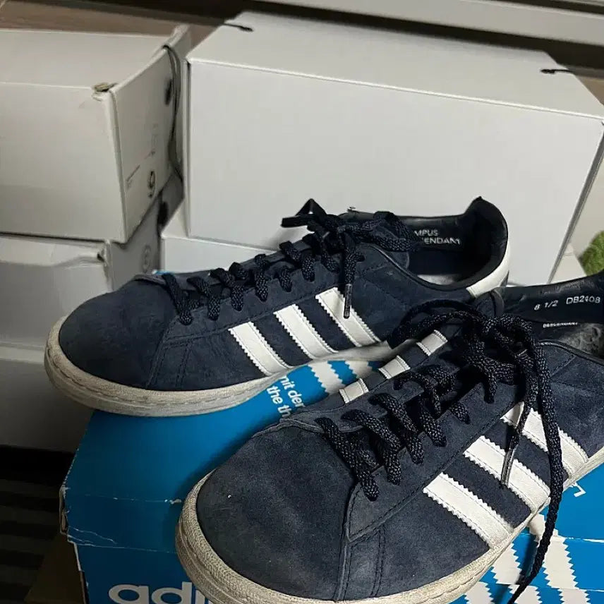 [BUNJANG] Adidas Descendant Campus 80 Blue Sneakers / 아디다스 디센던트 캠퍼스 80 블루 270