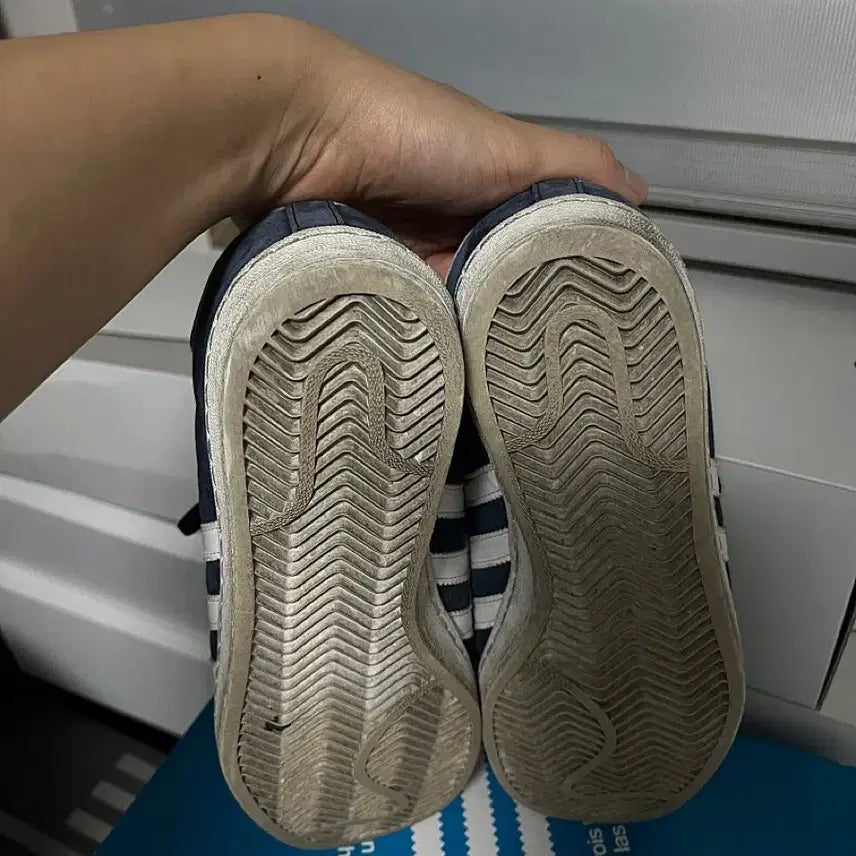 [BUNJANG] Adidas Descendant Campus 80 Blue Sneakers / 아디다스 디센던트 캠퍼스 80 블루 270