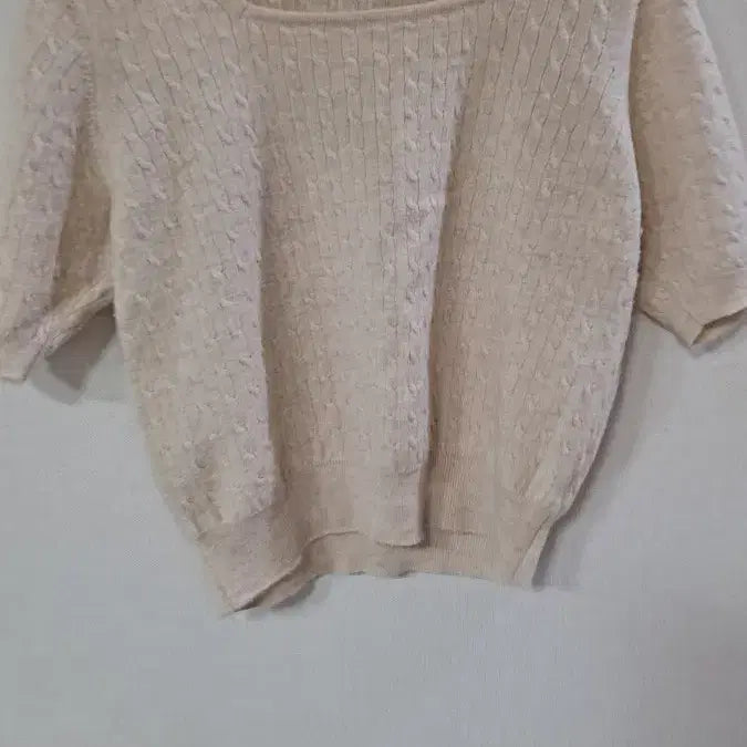 [BUNJANG] SIE Square Neck Short Sleeve Knit Top / SIE 스퀘어넥 반팔 니트 블랙(s 블랙)