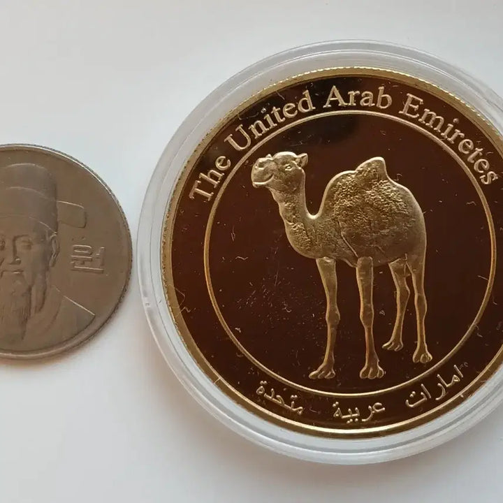 [BUNJANG] Dubai Tower Gold Plated Commemorative Medal / 두바이 타워 금도금 압인제 메달