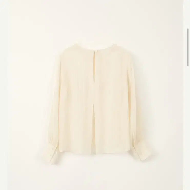 [BUNJANG] SIE Sheer Slit Blouse Pearl Cream / SIE 시에 넬 시어 슬릿 블라우스 펄크림