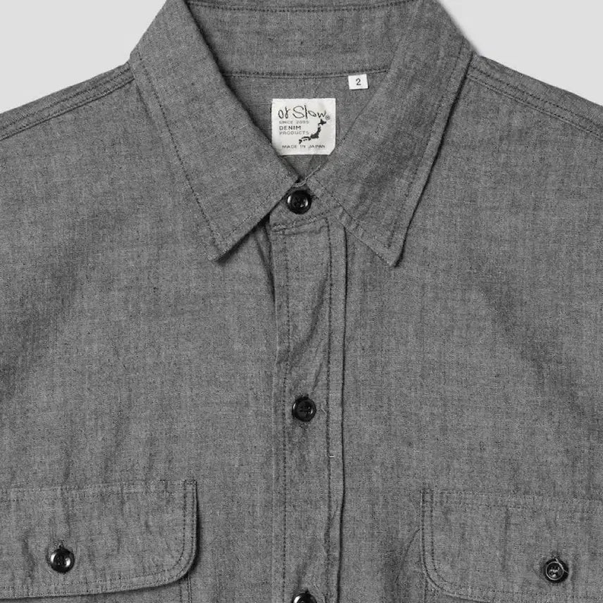 [SOLD OUT] orslow / Chambray Work Shirt Black / 4