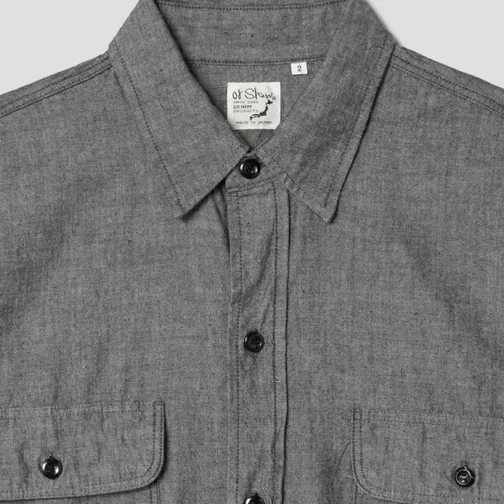 [SOLD OUT] orslow / Chambray Work Shirt Black / 4