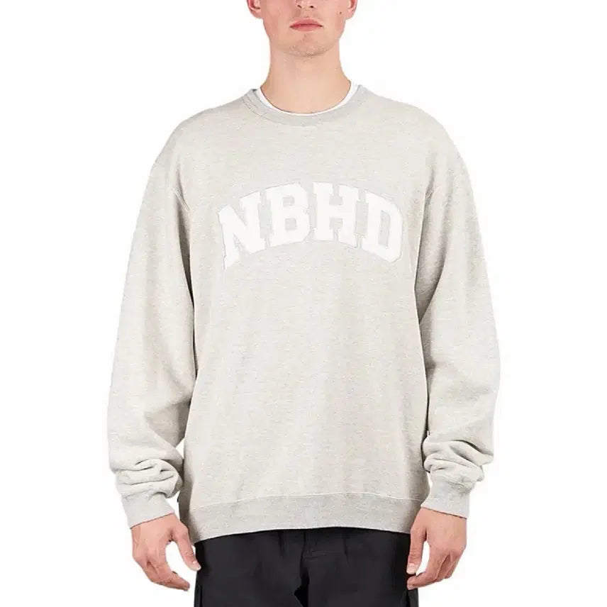 [BUNJANG] Neighborhood Classic Crewneck Sweatshirt Gray L / 네이버후드 21aw 클래식 크루넥 스웻 맨투맨 그레이 L