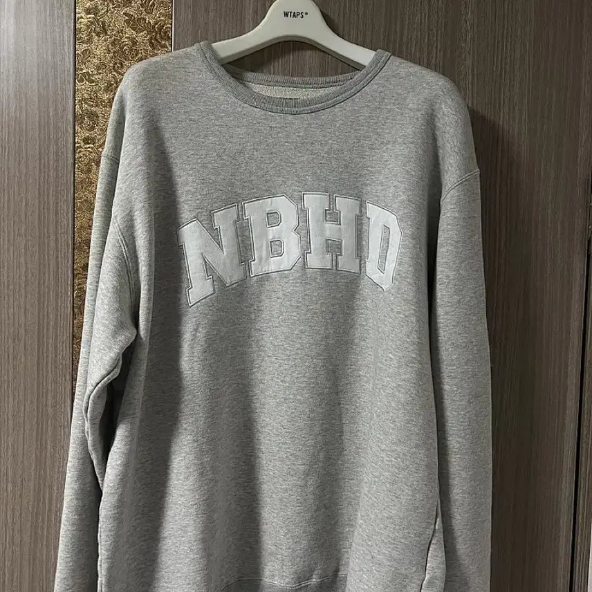 [BUNJANG] Neighborhood Classic Crewneck Sweatshirt Gray L / 네이버후드 21aw 클래식 크루넥 스웻 맨투맨 그레이 L