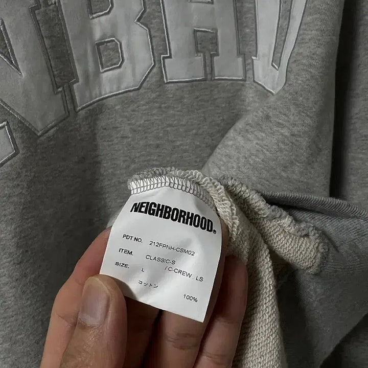 [BUNJANG] Neighborhood Classic Crewneck Sweatshirt Gray L / 네이버후드 21aw 클래식 크루넥 스웻 맨투맨 그레이 L