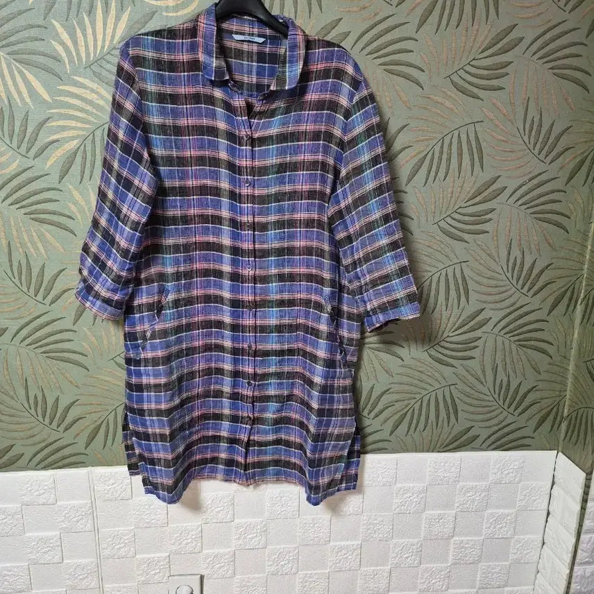 [BUNJANG] BCBG Linen Blend Long Shirt / BCBG 마 롱셔츠