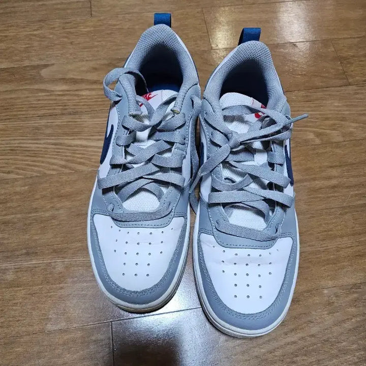 [BUNJANG] Nike Court Borough White Gray Sneakers / 나이키 코트 버로우 235