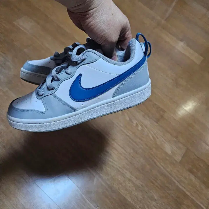 [BUNJANG] Nike Court Borough White Gray Sneakers / 나이키 코트 버로우 235