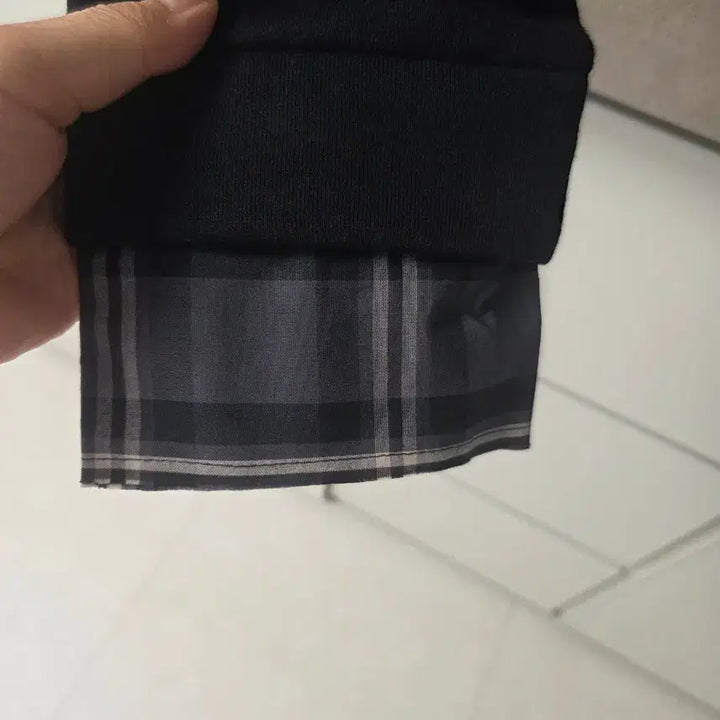 [BUNJANG] ZARA Layered Sweatshirt (Black) - Size S / 자라 블랙 레이어드 맨투맨 S사이즈
