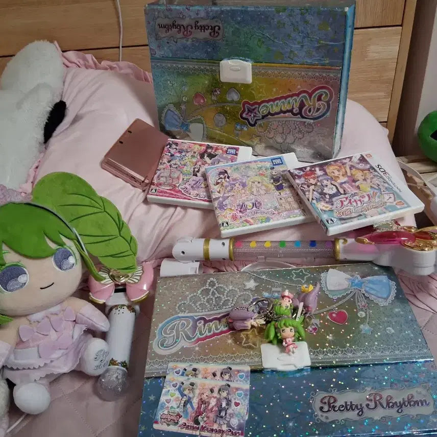 [BUNJANG] Pripara/Prism Stone Nintendo 3DS + Aikatsu Chip Bundle Set / 프리파라, 프리즘스톤, 닌텐도 3ds+ 아이카츠칩, 픞칩 대량 처분
