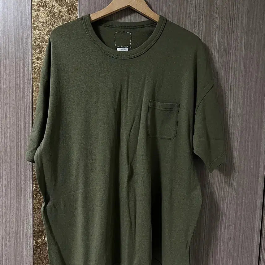 [SOLD OUT] 비즈빔 24SS 코튼실크 반팔 티셔츠 올리브 4