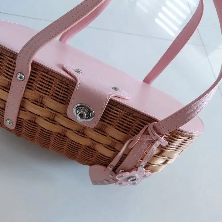 [BUNJANG] Rattan Bamboo Handbag / 대나무 라탄 가방