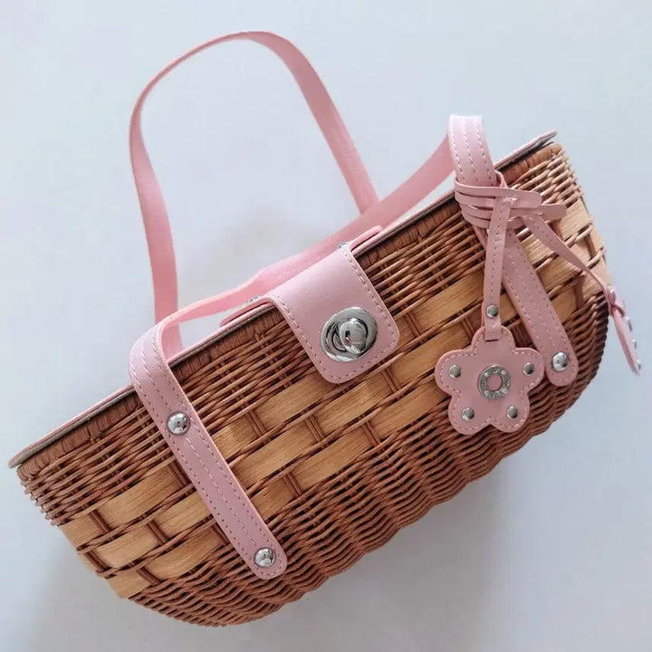 [BUNJANG] Rattan Bamboo Handbag / 대나무 라탄 가방
