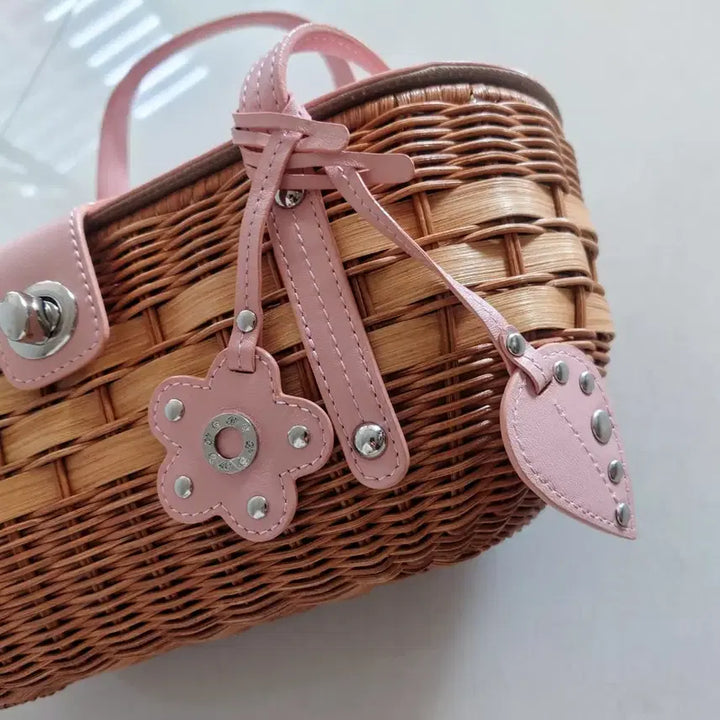 [BUNJANG] Rattan Bamboo Handbag / 대나무 라탄 가방