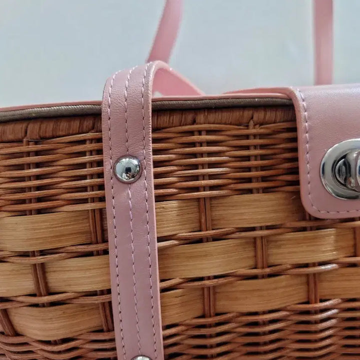 [BUNJANG] Rattan Bamboo Handbag / 대나무 라탄 가방
