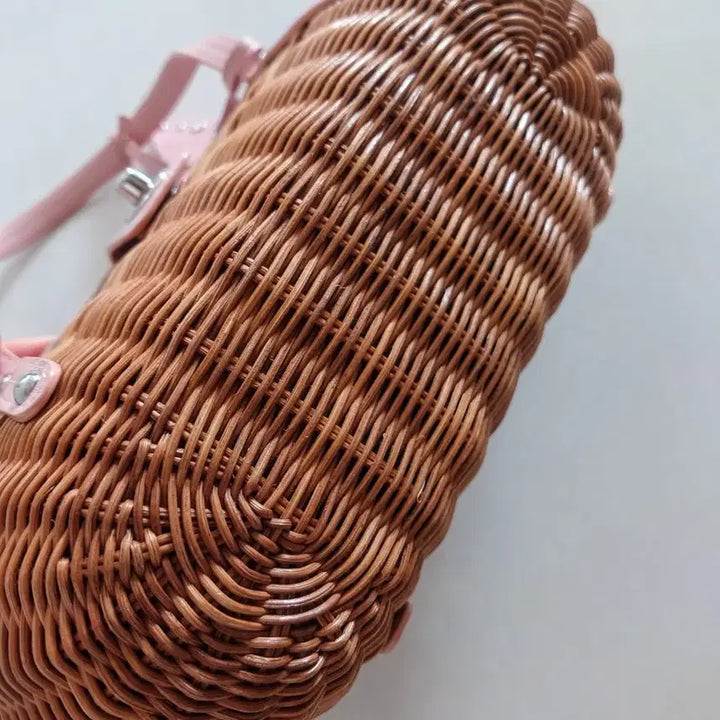 [BUNJANG] Rattan Bamboo Handbag / 대나무 라탄 가방