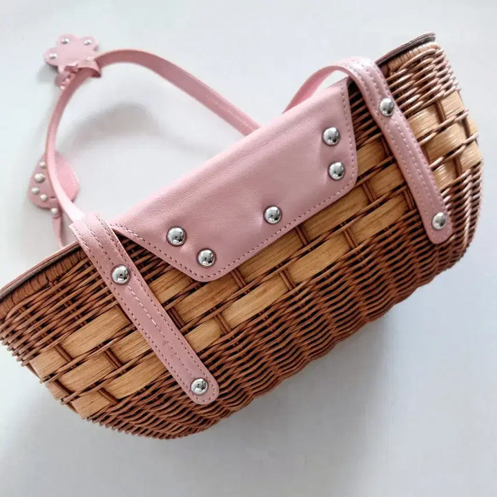[BUNJANG] Rattan Bamboo Handbag / 대나무 라탄 가방