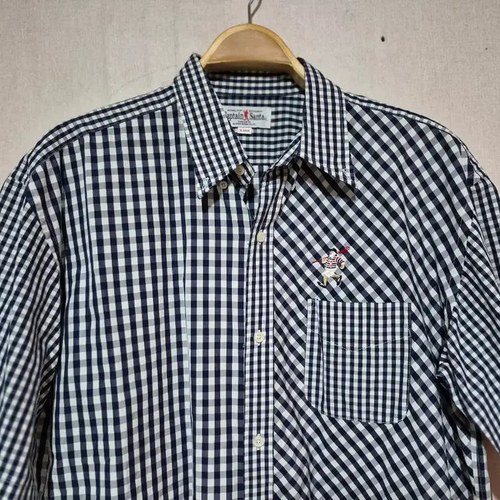 [BUNJANG] Captain Santa Checkered Shirt (XL) / Captain Santa 캽틴산타 체크 셔츠 (xl)