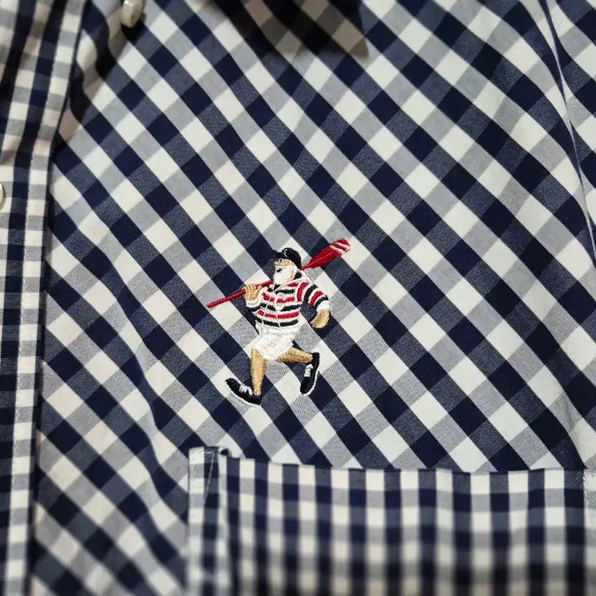 [BUNJANG] Captain Santa Checkered Shirt (XL) / Captain Santa 캽틴산타 체크 셔츠 (xl)