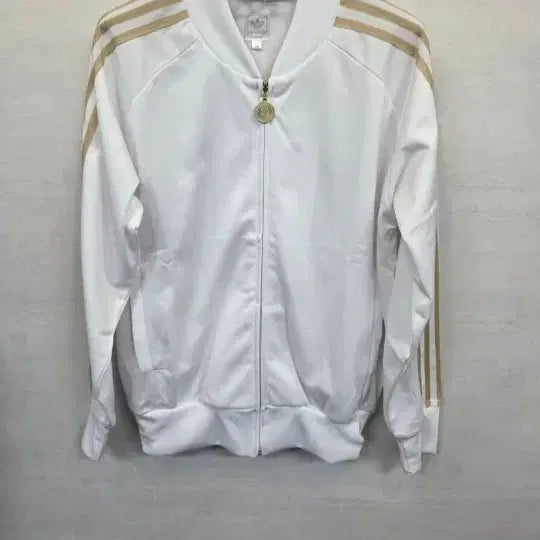 [BUNJANG] Adidas Superstar Track Top Jersey White Gold XL / 아디다스 빅트레포일 슈퍼스타 트랙탑 져지 화이트골드 xl