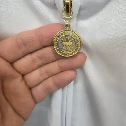 [BUNJANG] Adidas Superstar Track Top Jersey White Gold XL / 아디다스 빅트레포일 슈퍼스타 트랙탑 져지 화이트골드 xl