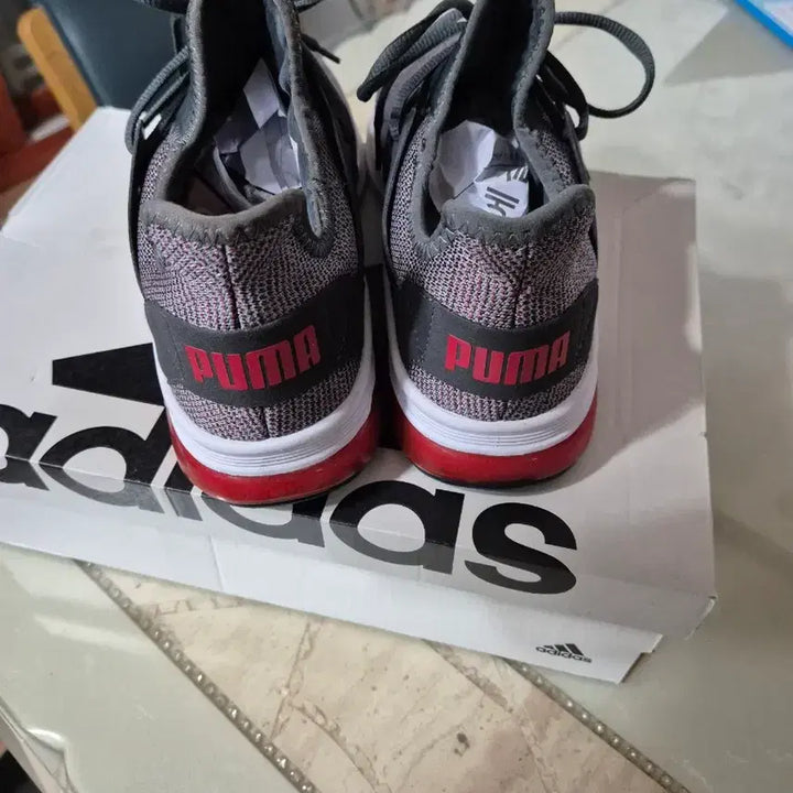 [BUNJANG] Puma Running Shoes Gray/Red / 푸마 운동화 런닝화 그레이/레드 새상품입니다