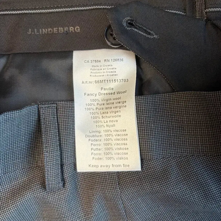 [BUNJANG] J. Lindeberg Wool Suit Pants Gray 46 / J 린드버그 울 정장 바지 그레이 46 미사용