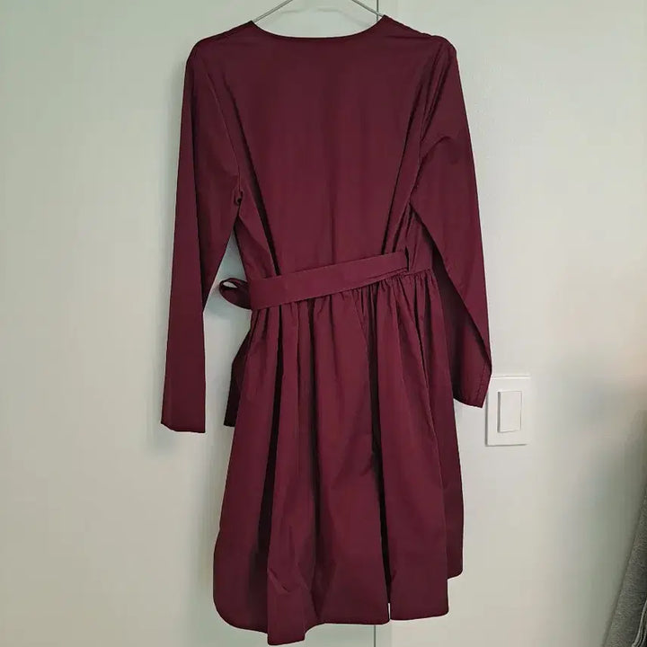 [BUNJANG] COS Wrap Midi Dress / COS 코스 랩 원피스 버건디