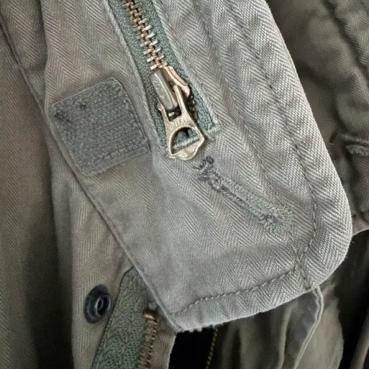[BUNJANG] Polo D&amp;S Skull American Flag Flying Lion Patch M-65 Field Jacket / 폴로 D&amp;S 스컬 성조기 플라잉라이언 패치 야상