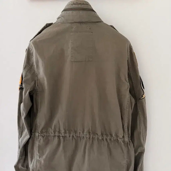 [BUNJANG] Polo D&amp;S Skull American Flag Flying Lion Patch M-65 Field Jacket / 폴로 D&amp;S 스컬 성조기 플라잉라이언 패치 야상