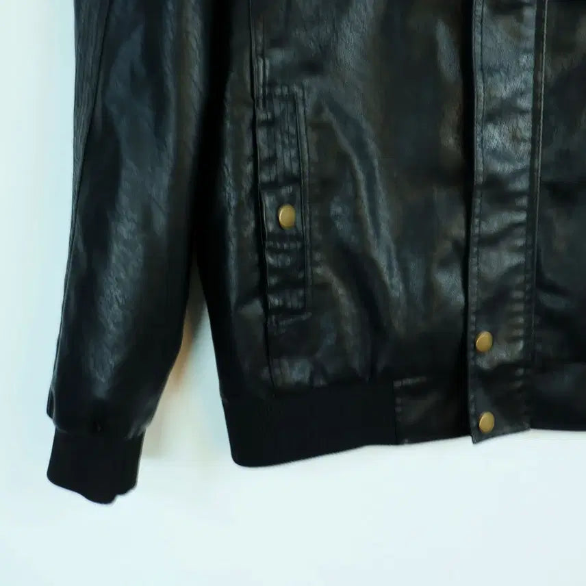 [BUNJANG] Unbranded Eco Leather Biker Jacket - Black (L) Men&