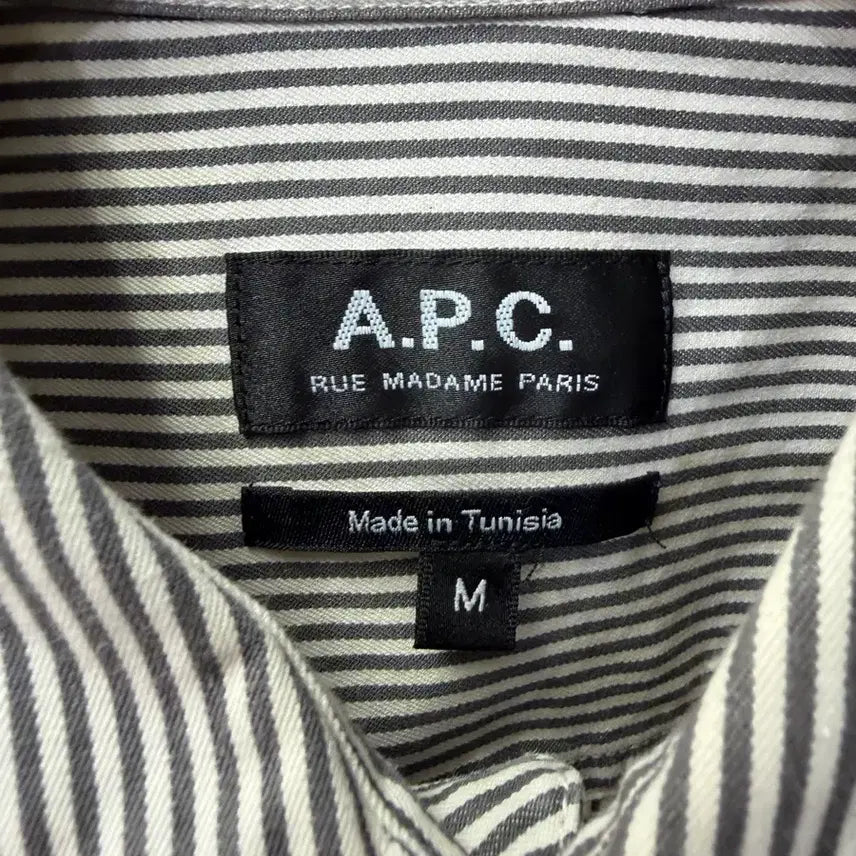 [SOLD OUT] 정품) APC 아페쎄 남성 스트라이프 셔츠겸 자켓 M