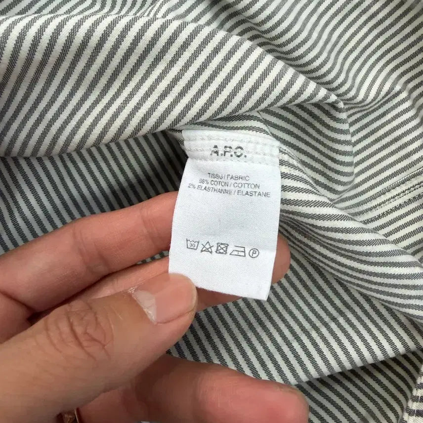 [SOLD OUT] 정품) APC 아페쎄 남성 스트라이프 셔츠겸 자켓 M