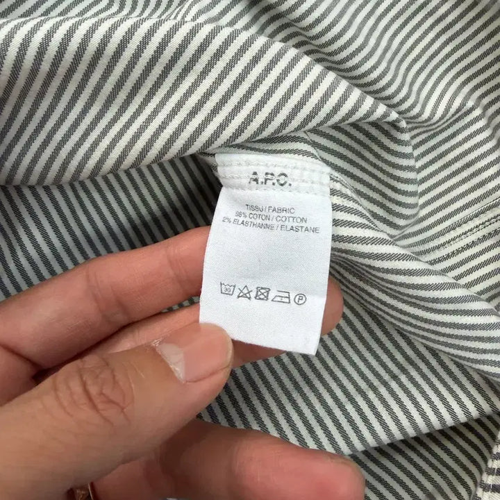 [SOLD OUT] 정품) APC 아페쎄 남성 스트라이프 셔츠겸 자켓 M