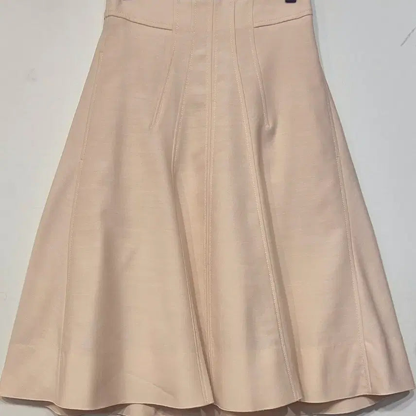 [SOLD OUT] 오브제 베이지 A라인 플레어 스커트