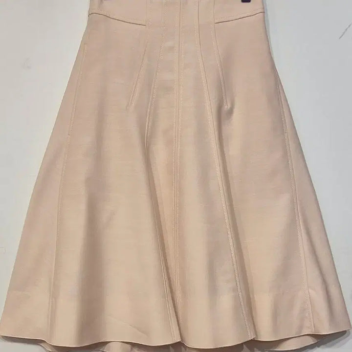 [SOLD OUT] 오브제 베이지 A라인 플레어 스커트