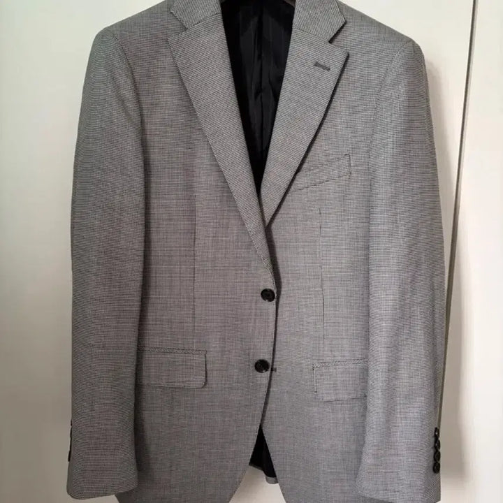 [BUNJANG] ZIG Grey Checkered Wool Suit Set / 지이크 모직원단 잔체크 그레이 정장 셋업 수트 100/78사이즈