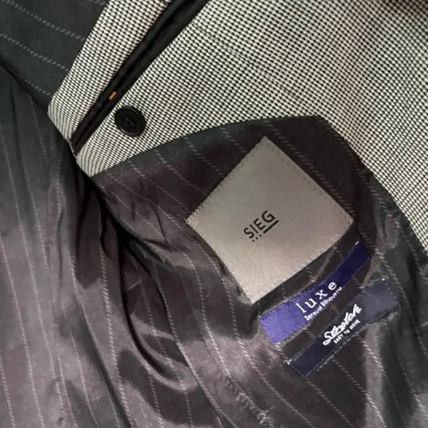 [BUNJANG] ZIG Grey Checkered Wool Suit Set / 지이크 모직원단 잔체크 그레이 정장 셋업 수트 100/78사이즈
