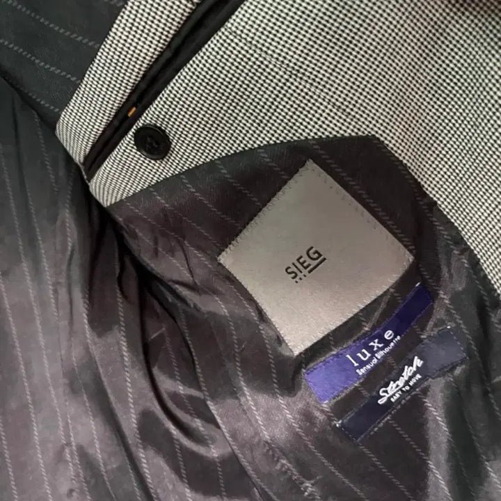 [BUNJANG] ZIG Grey Checkered Wool Suit Set / 지이크 모직원단 잔체크 그레이 정장 셋업 수트 100/78사이즈