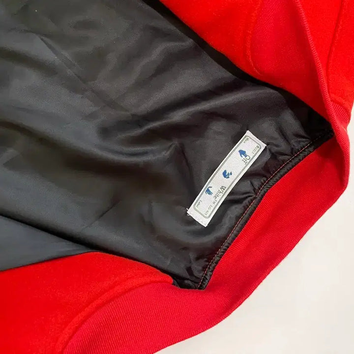 [SOLD OUT] Off-White Virgil Abloh 바시티 자켓 레드