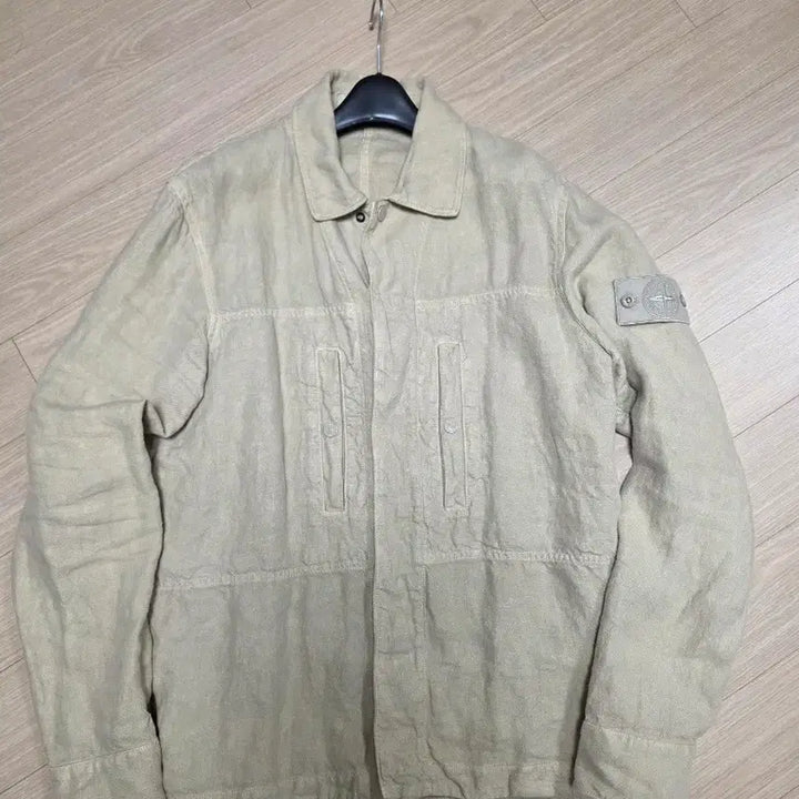[BUNJANG] Stone Island Ghost Piece Linen Shirt Jacket / 스톤아일랜드 고스트피스 린넨 셔츠 자켓