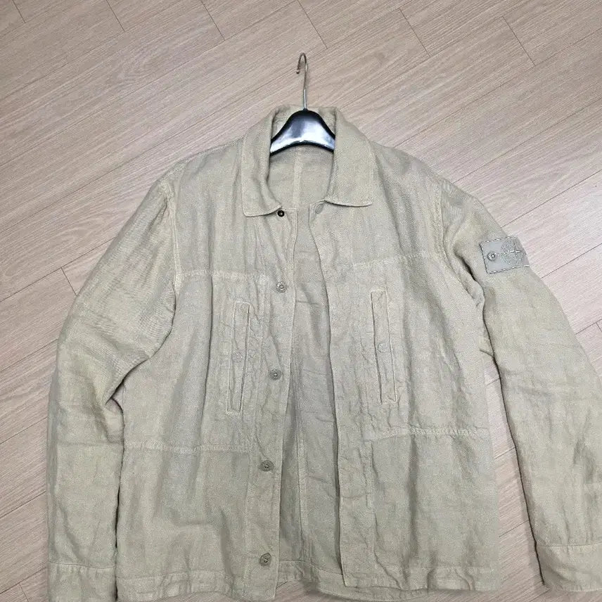 [BUNJANG] Stone Island Ghost Piece Linen Shirt Jacket / 스톤아일랜드 고스트피스 린넨 셔츠 자켓