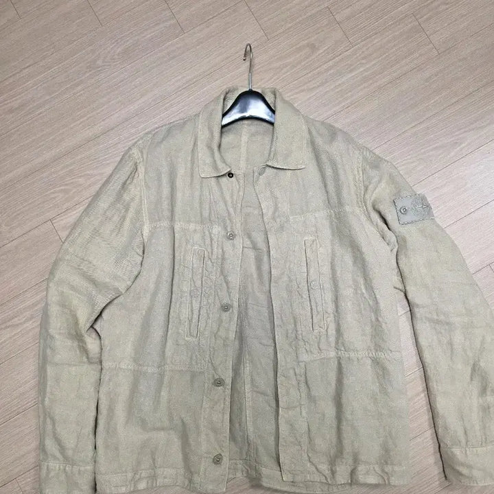 [BUNJANG] Stone Island Ghost Piece Linen Shirt Jacket / 스톤아일랜드 고스트피스 린넨 셔츠 자켓