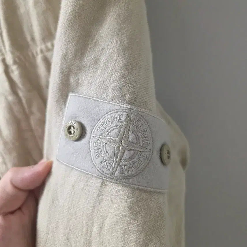 [BUNJANG] Stone Island Ghost Piece Linen Shirt Jacket / 스톤아일랜드 고스트피스 린넨 셔츠 자켓