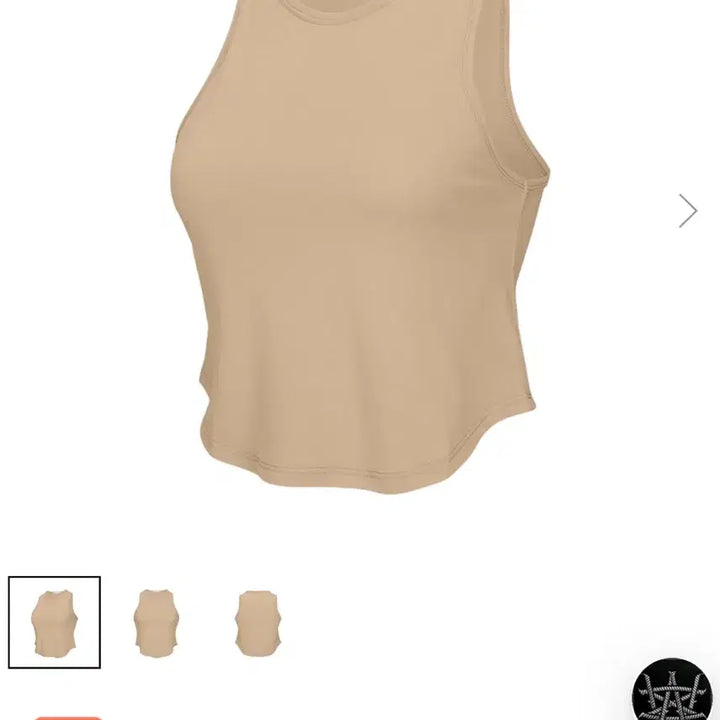 [BUNJANG] WANNABEES Regular Crop Tank Top (Beige, Mocha) / 워너비즈 레귤러 크롭 나시(베이지,모카)