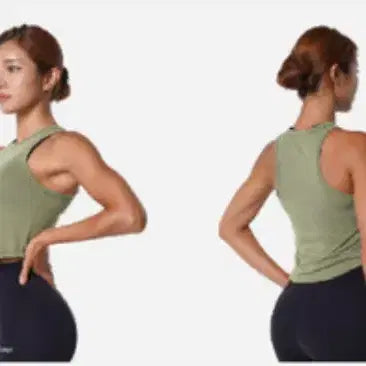 [BUNJANG] WANNABEES Regular Crop Tank Top (Beige, Mocha) / 워너비즈 레귤러 크롭 나시(베이지,모카)