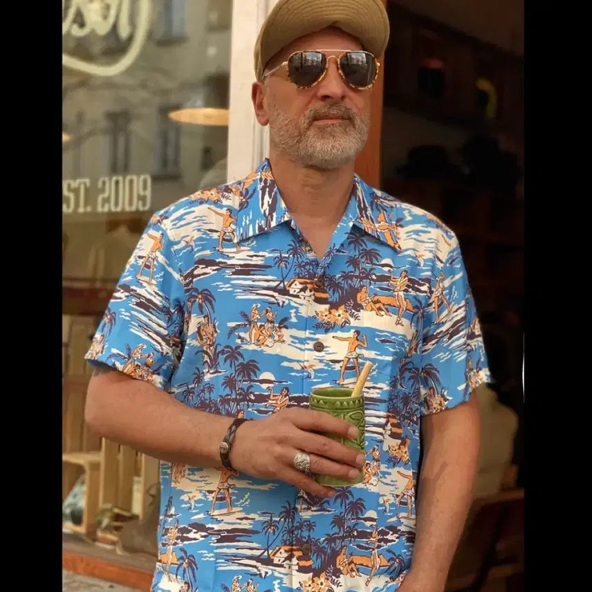 [BUNJANG] MICKY OYE Rayon Hawaiian Shirt / MICKY OYE RAYON HAWAIIAN SHIRTS