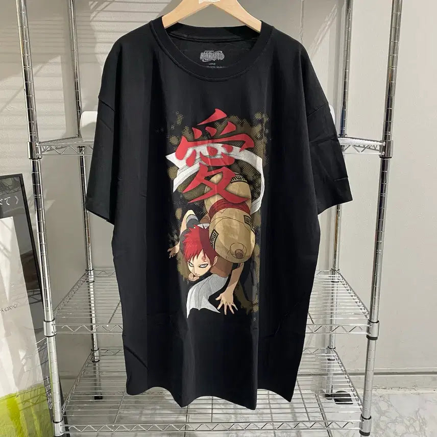 [BUNJANG] Naruto Gaara Official Anime T-shirt / 나루토 가아라 오피셜 애니메이션 티셔츠 애니티